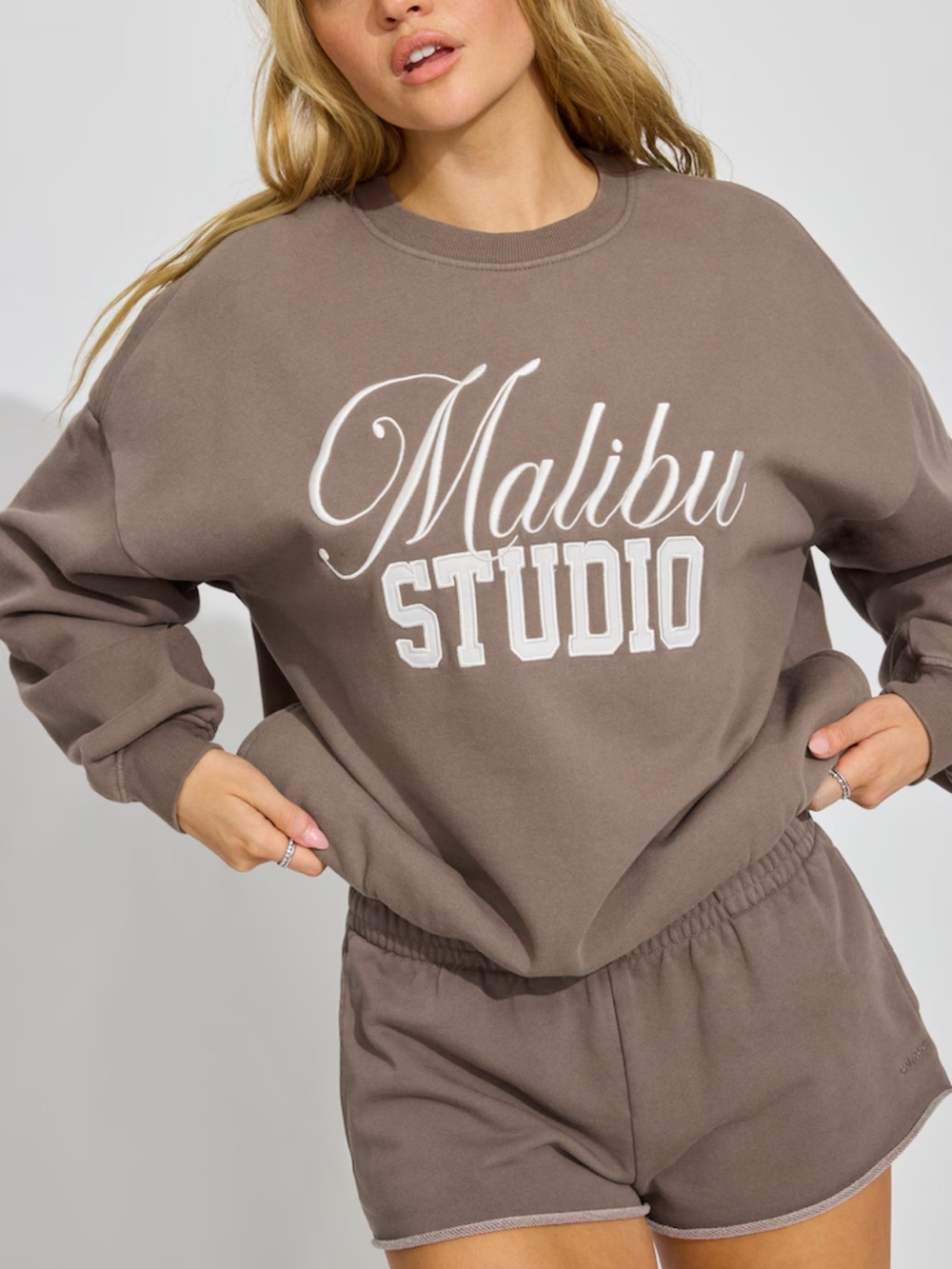 Garage UltraFleece Crewneck Sweatshirt Wild Mushroom Brown “Malibu Studio” S/M